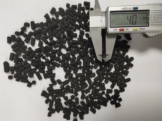 ตัวกรองอากาศ ถ่านกัมมันต์อัดเม็ดจากถ่านหิน Cas 64365-11-3 สำหรับเสาฟอกอากาศ