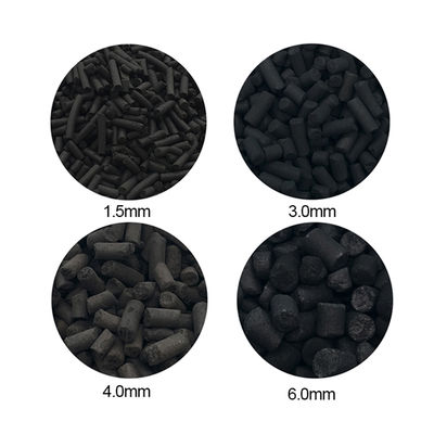 ถ่านกัมมันต์อัดเม็ดจากถ่านหิน 99% ขนาด 4 มม. หมายเลข CAS 64365-11-3 ค่าไอโอดีน 700-1200