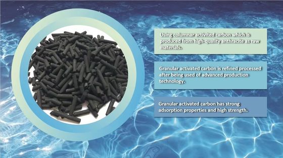 4mm 3mm 2mm 0.9mm Coal Based Activated Carbon CTC40-90 Black Columnar For Water Treatment