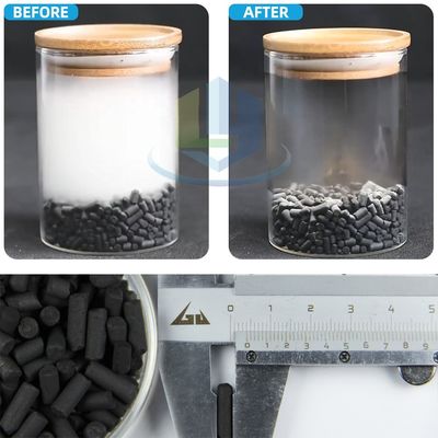 Chemical Auxiliary Agent High Iodine Value Pellet Activated Carbon For Waste Gas Treatment