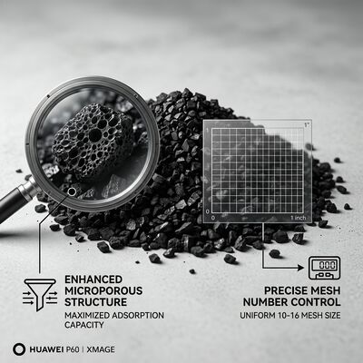 Einecs No 231 545 4 Granular Activated Carbon Black for Industrial Water Treatment and Air Purification Applications