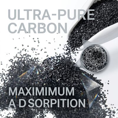 Cylindrical Activated Carbon Black Powder Offering Excellent Surface Area and Porosity for Effective Contaminant Removal