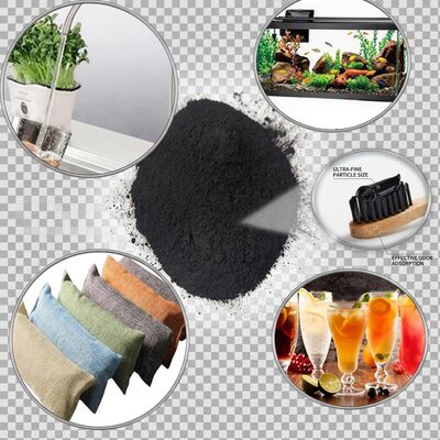 Black Powder Powdered Activated Carbon Providing Adsorption Capacity Above 50 Percent Used in Water Treatment and Air Improvement Applications
