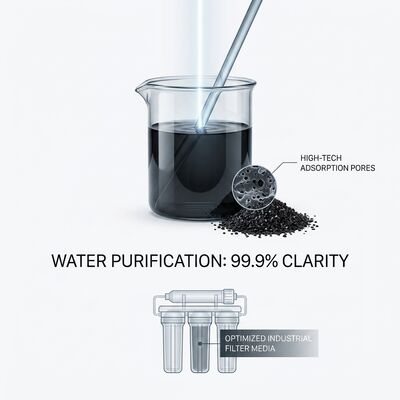 Black Powder Activated Carbon Charcoal Powder Pore Volume ≥0.8 Cm3g Designed for Air Filtration and Hazardous Gas Absorption