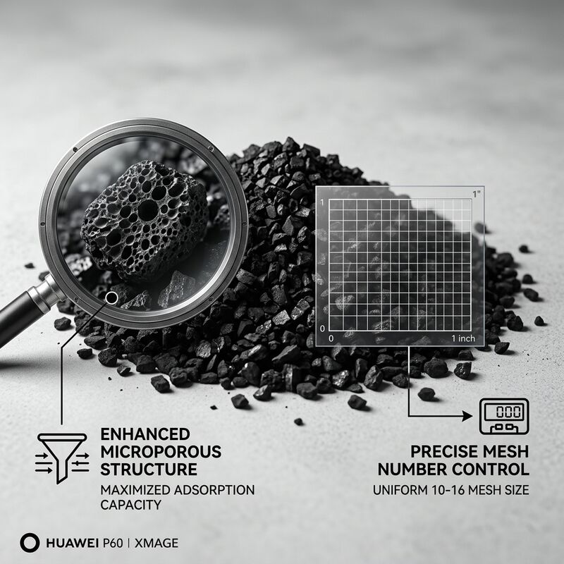 Einecs No 231 545 4 Granular Activated Carbon Black for Industrial Water Treatment and Air Purification Applications
