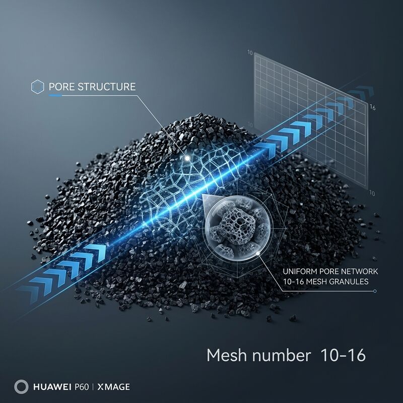 Hardness 95 Percent Minimum Coal Based Granular Activated Carbon Made From Bituminous Coal Operating Temperature Range Up To 150 Degrees Celsius